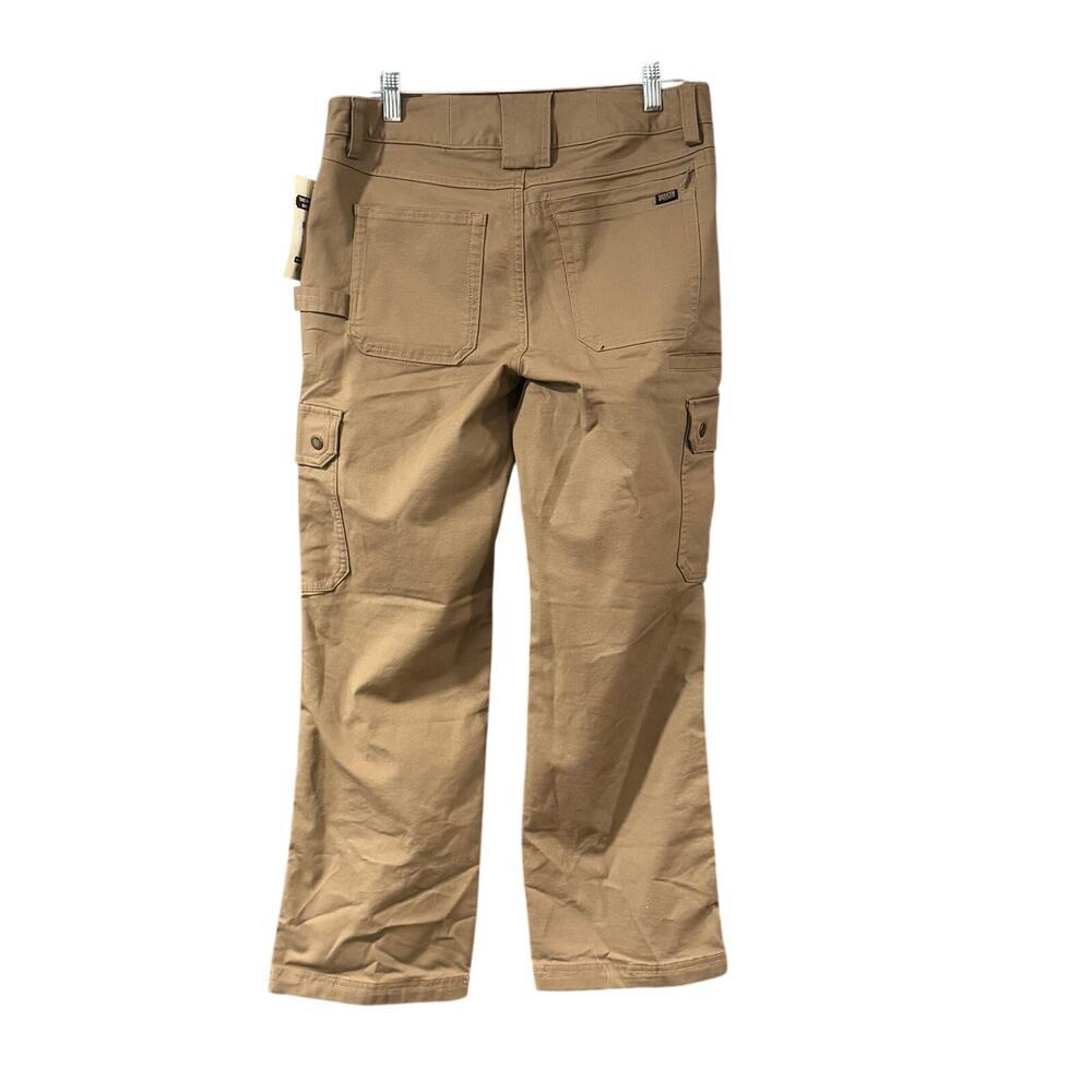 Duluth women’s flex fire hose relaxed camel brown cargo pants 6 x 29 NWT gorp - Picture 4 of 10